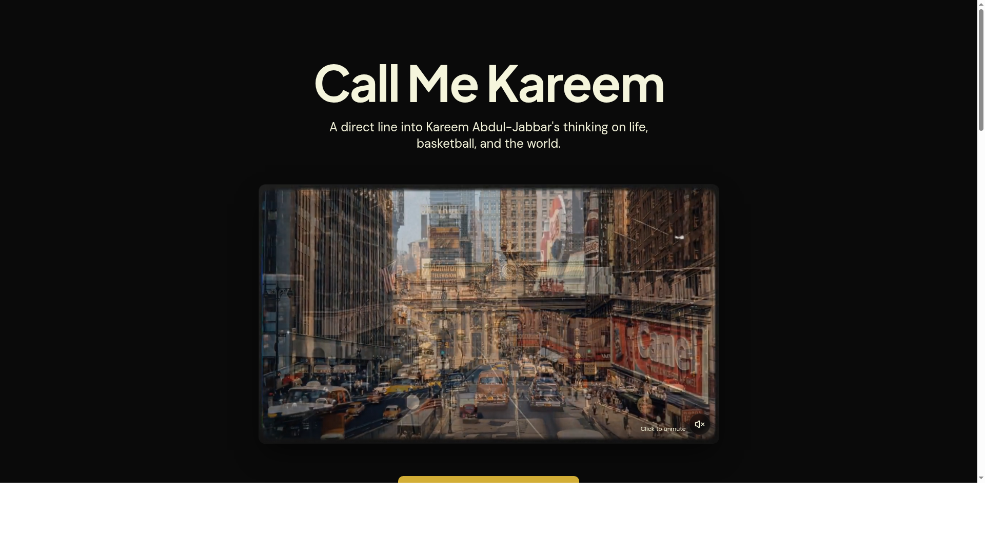 Call Me Kareem website screenshot